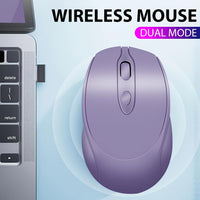 Wireless Mouse, Dual-Mode Portable Computer Mouse with Silent Clicking, Charged with Type-C Interface, Suitable for Laptop/Tablet/PC/Desktop Mouse - Buy online at  Vibe In Cart.