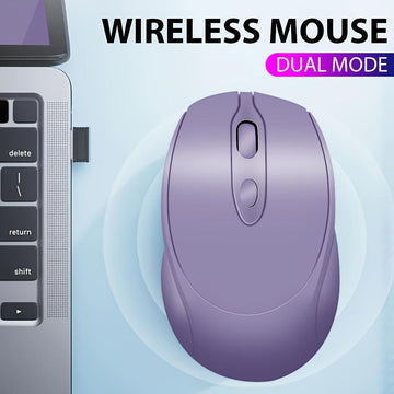 Wireless Mouse, Dual-Mode Portable Computer Mouse with Silent Clicking, Charged with Type-C Interface, Suitable for Laptop/Tablet/PC/Desktop Mouse - Buy online at  Vibe In Cart.
