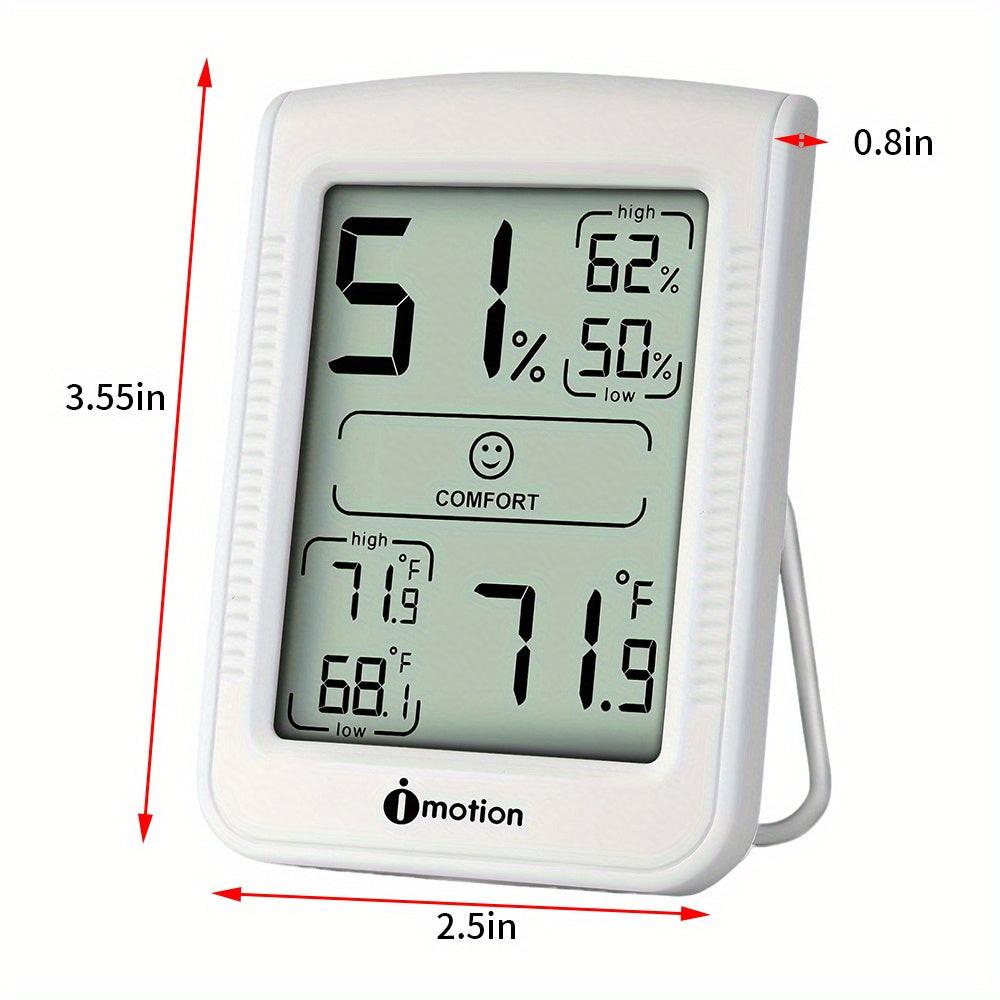 Digital Hygrometer Thermometer with Alarm - Indoor Temperature & Humidity Monitor, - Display, Compact for home,, Office, Greenhouse, Baby Room - Thermometer Hygrometer with Alert System - Buy online at  Vibe In Cart.