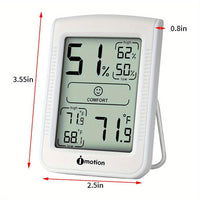 Digital Hygrometer Thermometer with Alarm - Indoor Temperature & Humidity Monitor, - Display, Compact for home,, Office, Greenhouse, Baby Room - Thermometer Hygrometer with Alert System - Buy online at  Vibe In Cart.