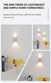 1pc Motion Sensor Light with USB Charging and Adjustable Brightness and Color