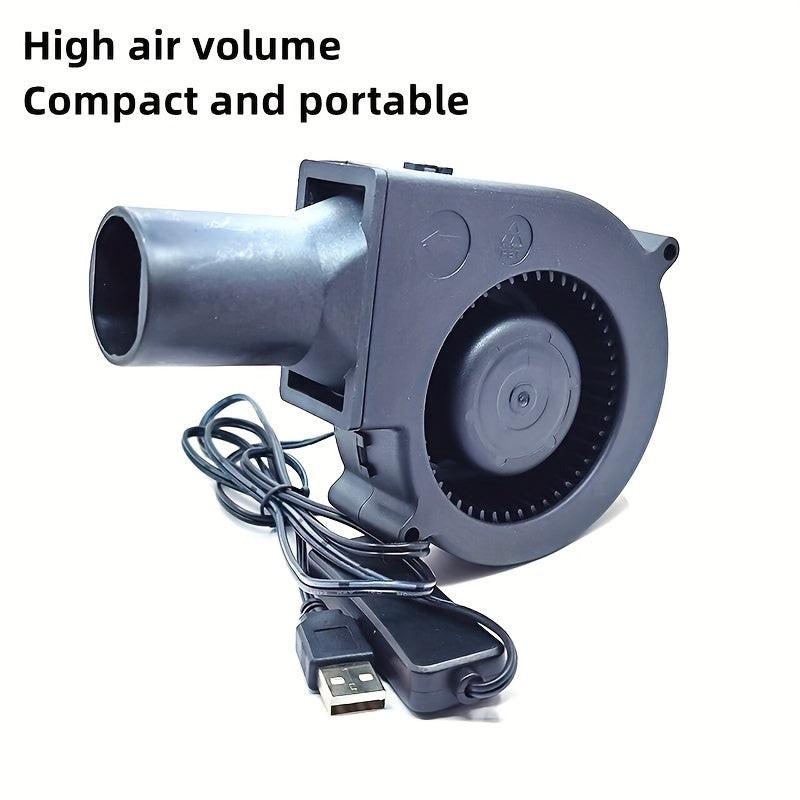 High-Power Portable USB Fan with Duct - 3-Speed Adjustable Cooling, Large Airflow for Desktop Use - Buy online at  Vibe In Cart.