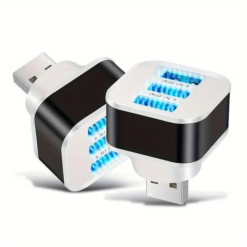 3-Port USB 2.0 Hub Splitter Adapter | Multi-Color Compact Charger Extender for Computers | Durable Plastic with Metallic Finish | Space-Saving Design | Ideal for Home & Office Use, USB Expansion Hub | Stylish Gadget Accessory - Buy online at  Vibe In Cart.