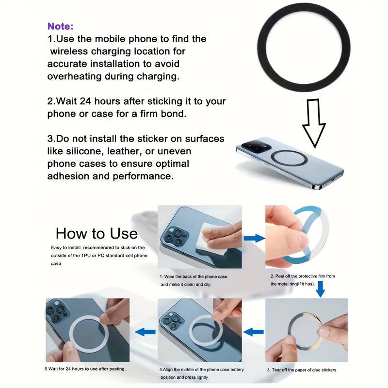 15W Magnetic Wireless Charging Stand, Suitable for iPhone 17/16/15/14/13/12 Series and 25/S24/S23/S22 - USB-C Interface, No Battery Required, Easy to Install, Fashionable Appearance | Essential USB-C Charging Station for Trav - Buy online at  Vibe In Cart.