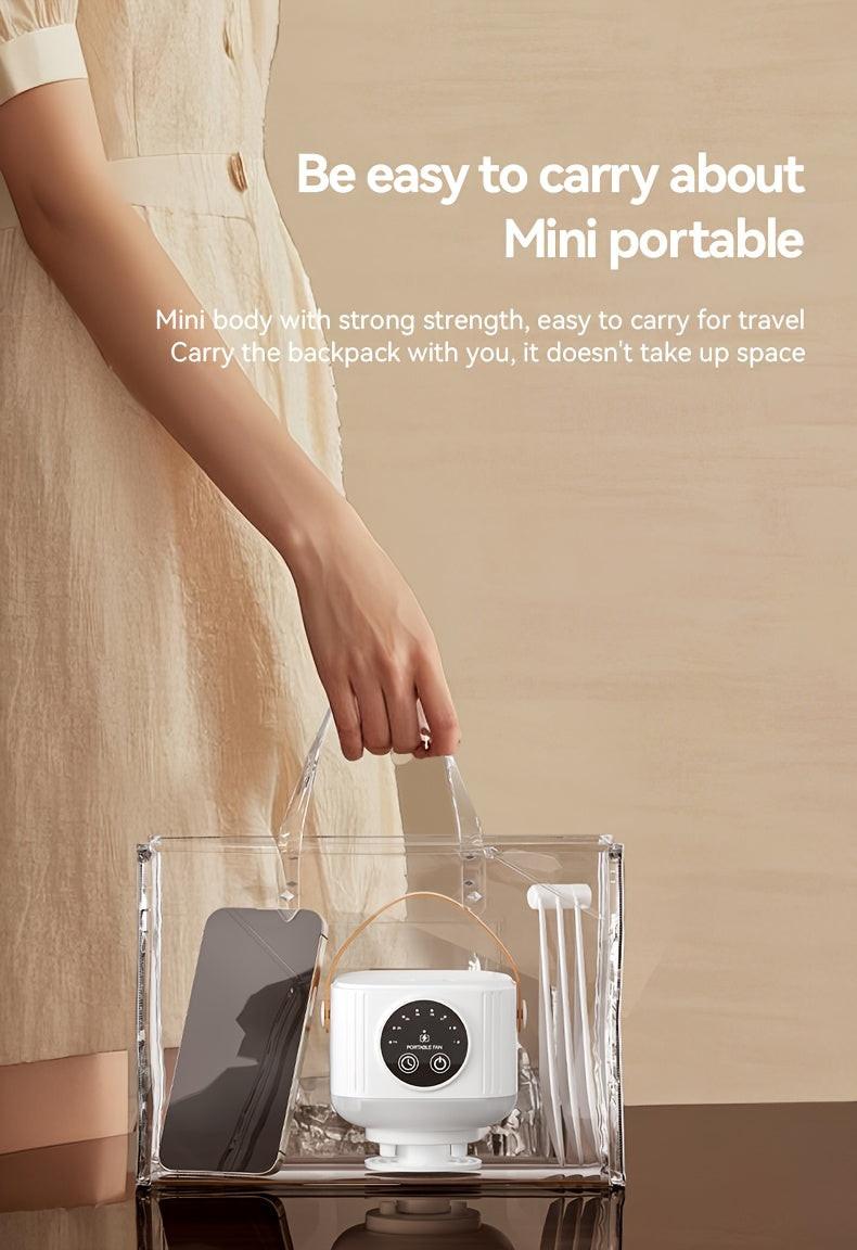 Portable Camping Fan with Light, Free Hook & Optional Tripod | Quiet USB Rechargeable Fan with Remote, Adjustable Speed & Brightness | Long Life, Outdoor Tent Fan for Bedroom, Dorm, Travel - Buy online at  Vibe In Cart.