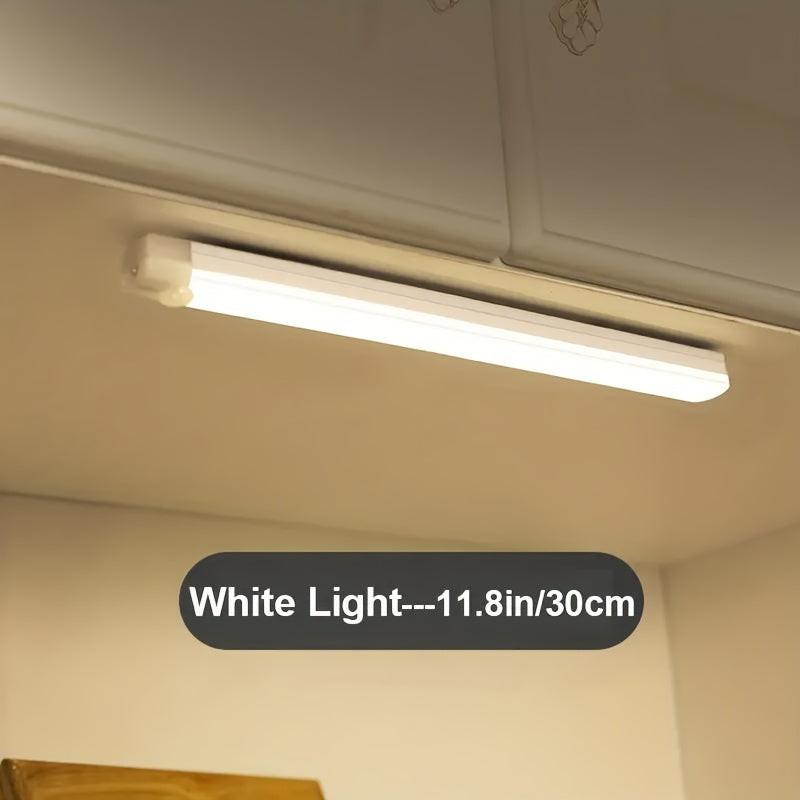[Motion Sensor LED Light] 1pc White & Warm White Motion Sensor LED Light - Magnetic USB Rechargeable, 3.94"-19.69" Range, Battery/USB Powered, No Drill Required for RV, Kitchen, Wardrobe, Bedroom, Under Cabinet & Night Light - Buy online at  Vibe In Cart.