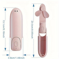 Compact And Portable Mini Fan That Folds, Featuring a High-Capacity, Extended Usage Time, Powerful Airflow, And Multifunctional Capabilities Including an Emergency Power Bank And Flashlight. Ideal for Outdoor Activities, Camp - Buy online at  Vibe In Cart.