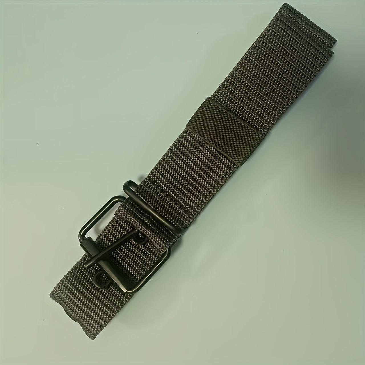 Breathable Nylon Fabric Belt, Youth Belt with Pin Buckle for Jeans, Regular Size Has 8 Holes, Belt Length 44.48 Inches,suitable for Men and Women. - Buy online at  Vibe In Cart.