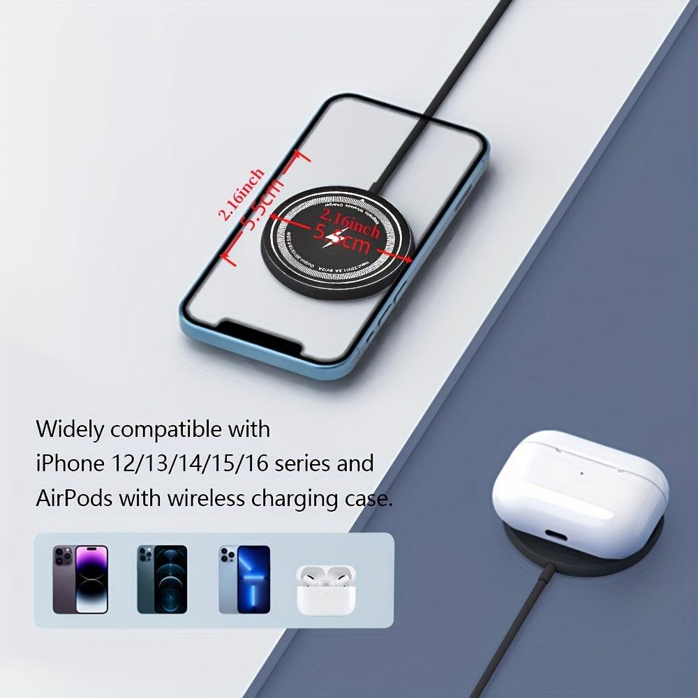 1pc Fast charging Fast-Charging Magnetic Wireless Charger 15W Pad for iPhone 16/15/14/13/12/11, Pro Max/Mini5W Samsung S24/S23/S23/S23 Ultra/S22/S22+/S22 U & for Airpods - Dual Input USB-C/A, Compatible, with Intelligent Over - Buy online at  Vibe In Cart.
