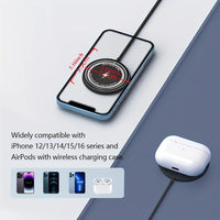 1pc Fast charging Fast-Charging Magnetic Wireless Charger 15W Pad for iPhone 16/15/14/13/12/11, Pro Max/Mini5W Samsung S24/S23/S23/S23 Ultra/S22/S22+/S22 U & for Airpods - Dual Input USB-C/A, Compatible, with Intelligent Over - Buy online at  Vibe In Cart.