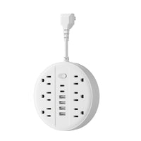 1pc 12-in-1 Multi-functional Power Socket With Surge Protector, 6 AC Outlets, 4 USB Outlets And 2 Type-c Ports. Wall-mountable Power Extension. Portable And Compact Design. Suitable For Home, Office And School. In White And B - Buy online at  Vibe In Cart.