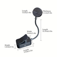 [USB Rechargeable Reading Lamp] USB Rechargeable Reading Lamp, Adjustable Brightness 360° Flexible Book Light for Night Reading, Bedside, Tablet, Study and Work - Buy online at  Vibe In Cart.