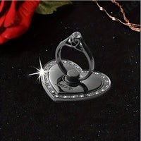 [360° Rotating | Durable] 360° Rotating Heart-Shaped Honeycomb Phone Stand | Foldable Adjustable Height, Durable Metal, Ergonomic Design | Hands-Free Viewing, Compatible with Most Phones, Car Mount, Decorative Accessory - Buy online at  Vibe In Cart.