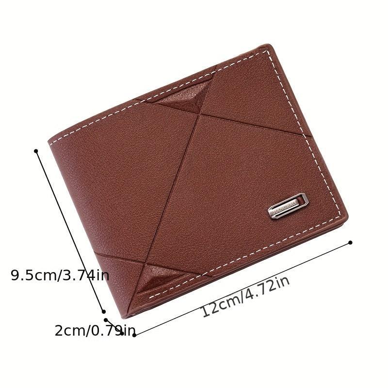 Men's Short Wallet, Multi-card Card Holder, Bifold Wallet Money Clip Coin Purse, Gift For Men - Buy online at  Vibe In Cart.
