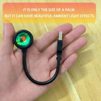 Modern USB- Projector Lamp with Rainbow & Sunset Color Changing Floor/Desk Lamp - USB-Operated Night Light Suitable for Bedroom, Living Room Decor, Romantic Gift, Plug-in Table Light - Buy online at  Vibe In Cart.