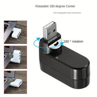 High Quality For Laptop For PC Hub USB Rotate Splitter Mini Adapter 3 Ports - Buy online at  Vibe In Cart.
