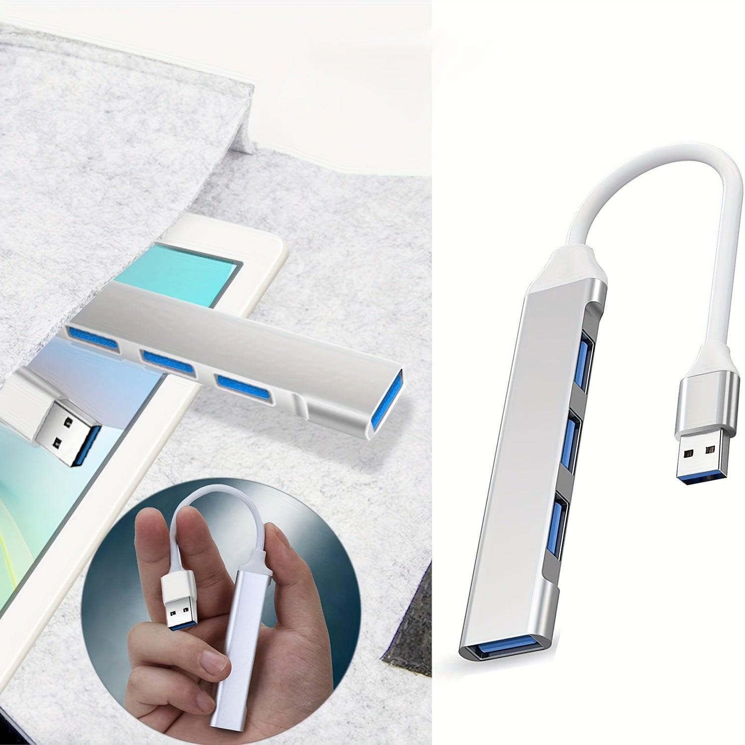 4-Port USB Hub, USB Splitter, Ultra-Slim USB Dongle Expander for Laptops, Xbox, Flash Drives, Hard Drives, Consoles, Printers, Cameras, Keyboards, Mice, Made of Aluminum - Buy online at  Vibe In Cart.