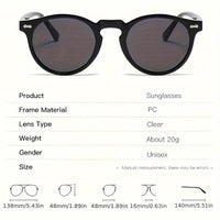 Round Fashion Polarized Women And Men Fashion Glasses UV Protection Trendy Classic Style Ideal for Beach,, Camping, Driving, Ideal Valentine's Day Gift - Buy online at  Vibe In Cart.