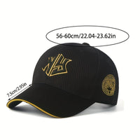 1pc Unisex Baseball Cap with Embroidered NY Logo & Stars - Lightweight Hat, Stretch Fit Adjustable Buckle for Outdoor Fishing, Travel, Shopping - All-Season Sportswear, Adjustable Baseball Cap, Durable Headgear - Buy online at  Vibe In Cart.