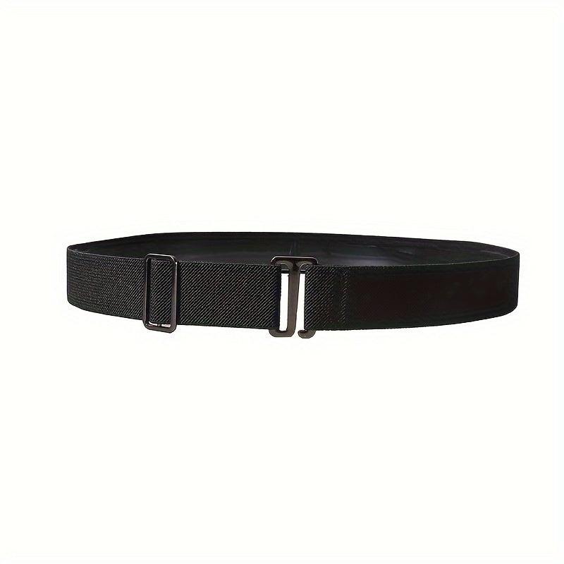 2D Flat, 1pc Women No Show Stretch Belt Invisible Elastic Web Strap Belt with Flat Buckle for Jeans Pants Dresses - Buy online at  Vibe In Cart.