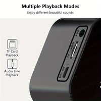 Portable Mini Wireless/FM Radio Speaker with Wireless Microphone, -Mode Mirror/Alarm Clock, Stereo Sound, & Loudspeaker Suitable for, Travel, Parties, Gifts - Buy online at  Vibe In Cart.