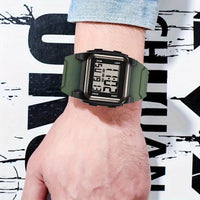 Stylish Square Large Screen Sports Electronic Watch, Night Light Wrist Watch, Suitable For Boys And Girls, Birthday Gift - Buy online at  Vibe In Cart.
