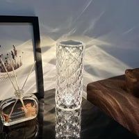 1pc Crystal Diamond Desk Lamp | Color-changing Touch Control LED Night Light with 3-Color USB Charger - Perfect for Home Decor, Halloween, Christmas, Office Desk, Camping, Parties, etc. - Buy online at  Vibe In Cart.