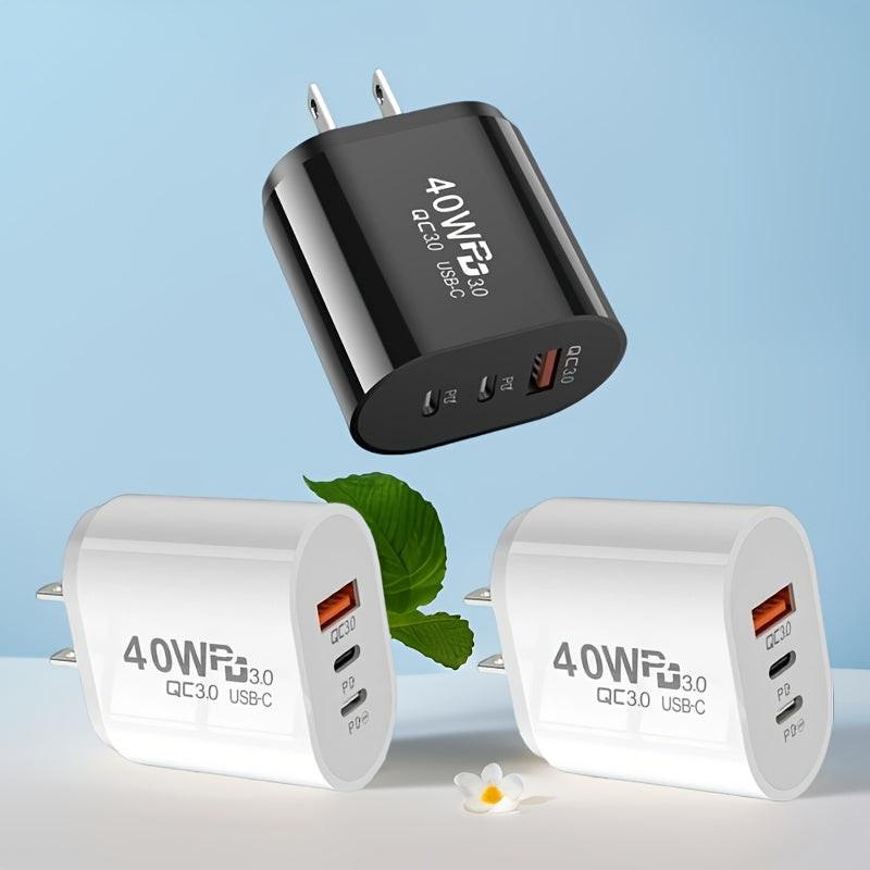1 Universal Travel Adapter with 1 USB+2 USB-C Ports QC+PD 3.0 Power Adapter, Multi-Region Wall Charger for US, Compatible with iPhone, Samsung, Tablets, etc. - Buy online at  Vibe In Cart.
