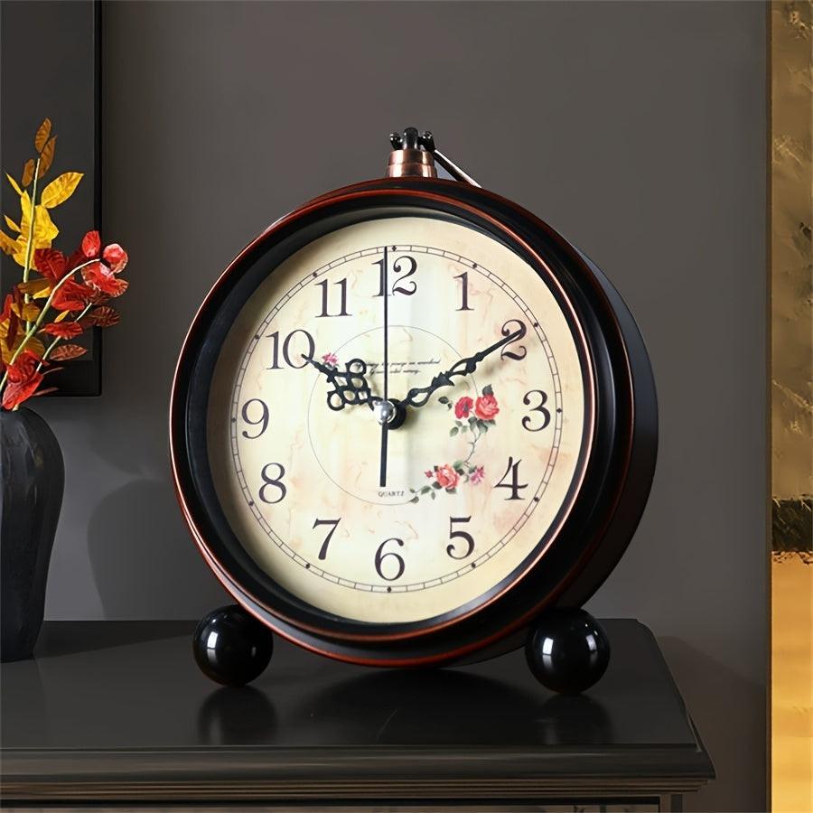 1pc 5-inch Clear Digital Alarm Clock | Retro and Simple Design, Silent Timekeeping, Wall-Mounted with Top Hook, AA Battery Powered, Ideal for Bedside, Students, Elderly, Living Room, Bedroom, Bedside Table, Home Decoration, B - Buy online at  Vibe In Cart.