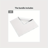 White and Black Microfiber Cleaning Cloth, 5.51 x 5.51 Inches for Electronics