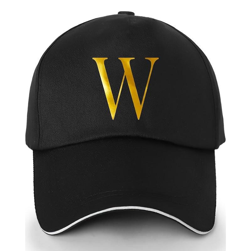 Adjustable Polyester Baseball Cap with Letter Embroidery