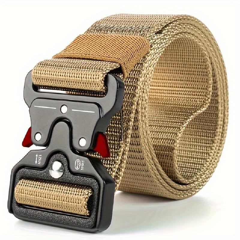 Unisex Tactical Belt with Adjustable Plastic Safety Buckle - Durable Black Outdoor Waistband for Men & Women, Stretchable Design for Hiking, Camping, and Casual Wear, Hiking Gear, Camping Accessory, Sleek Waistband, Secure Fi - Buy online at  Vibe In Cart.