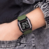 Stylish Square Large Screen Sports Electronic Watch, Night Light Wrist Watch, Suitable For Boys And Girls, Birthday Gift - Buy online at  Vibe In Cart.