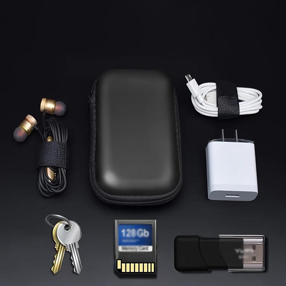 1pc Multifunctional Faux Leather Tech Accessory Organizer with Mesh Pocket, Portable Durable Travel Case for Multiple Devices Charging Cables and Earphones, Coin and Jewelry Box - No Battery - Buy online at  Vibe In Cart.