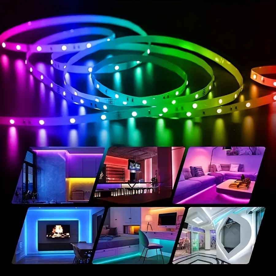 [1 Set RGB LED Strip] 1 Set 3.28-100ft/1-30m RGB 2835 LED Flexible Strand Diode Strip Light with 5V USB | for TV Backlight Room Decoration | Without Battery - Buy online at  Vibe In Cart.