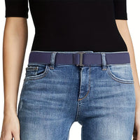 2D Flat, 1pc Women No Show Stretch Belt Invisible Elastic Web Strap Belt with Flat Buckle for Jeans Pants Dresses - Buy online at  Vibe In Cart.