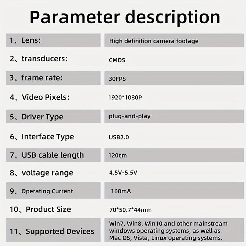 1080P Full HD Webcam with Built-In Microphone, Plug And Play, Privacy Cover, Stand, Suitable for Meetings, Game Streaming, Voice Calls, Online Classes, And Home Office Use, High-Definition Video, Easy Installation, Computer C - Buy online at  Vibe In Cart.