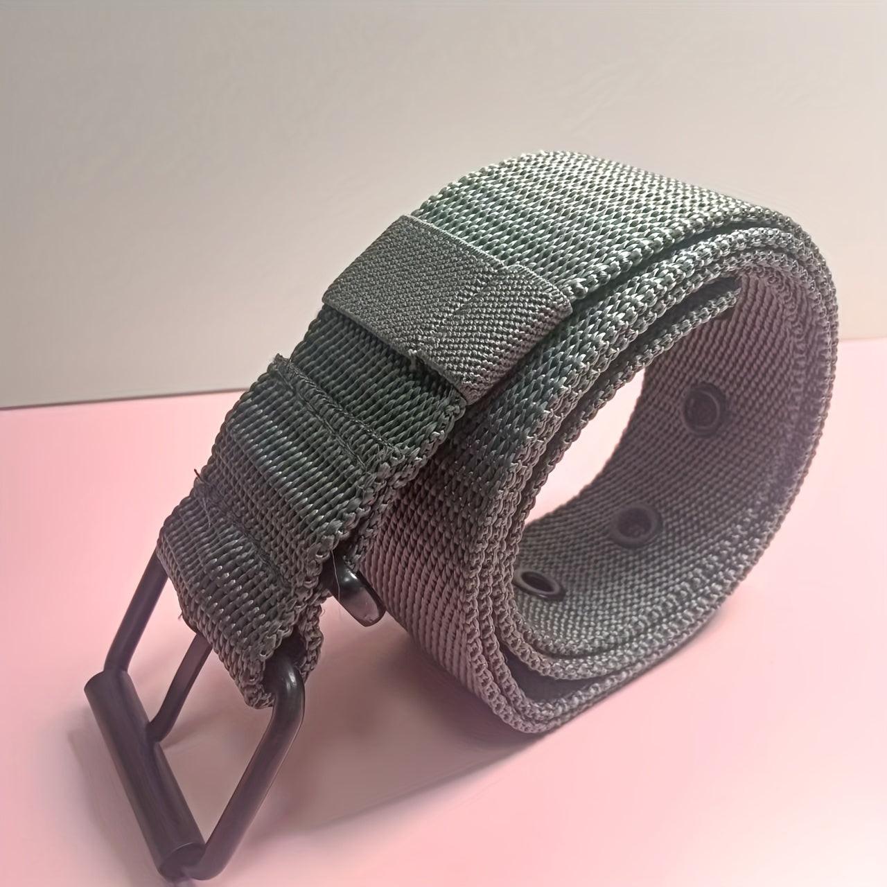 Breathable Nylon Fabric Belt, Youth Belt with Pin Buckle for Jeans, Regular Size Has 8 Holes, Belt Length 44.48 Inches,suitable for Men and Women. - Buy online at  Vibe In Cart.