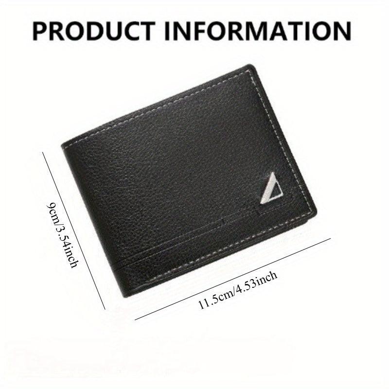 [Christmas Anniversary Birthday] Men's PU Leather Wallet - Large Capacity, Multiple Card Slots | Fits ID Cards, Credit Cards & Cash – Perfect Gift for Christmas, Anniversary, Birthday Valentine’s, Men’s Bifold Billfold - Buy online at  Vibe In Cart.