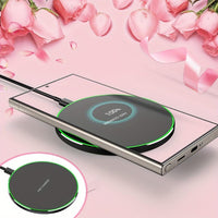 1/2pcs Wireless15W Fast Charger Through Case Lightweight Non-slip Anti-Fingerprint Eficdently Charging Portable Type-C Port - Buy online at  Vibe In Cart.