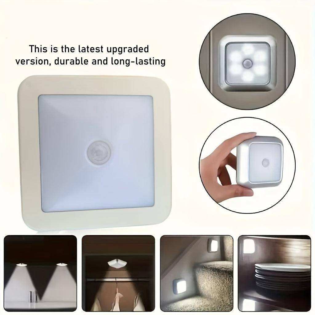 6-LED Motion Sensor Stair Wall Light, Wireless Night Light for Under Cabinet, IP44, for Corridor, Stairs, Closet, Kitchen - Indoor Use for Christmas, ≤36V, Includes Electronic Components (Batteries Not Included) - Buy online at  Vibe In Cart.