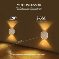 1pc Motion Sensor Light with USB Charging, Two-Way Switch, Adjustable Brightness & Color, Battery-Powered (), Freestanding Wall-Mounted Design for Entryway - Buy online at  Vibe In Cart.