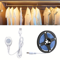 16.4 Feet LED Motion Sensor Light Strip - USB Powered, Self-Adhesive, Floating Bed Light Strip, Flexible White Light Suitable for Bed Edges, Mirrors, Cabinets, And Stairs. - Buy online at  Vibe In Cart.