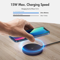 15W Max Fast Charging Magnetic Wireless Charger, Portable Travel Charging Pad With USB-C, Compatible For IPhone 17/17 Air/16/15/14/13/12/11/X/Pro Max/Pro/Plus, For Airpods 4 3 2 Pro Series And Multiple Devices - Buy online at  Vibe In Cart.