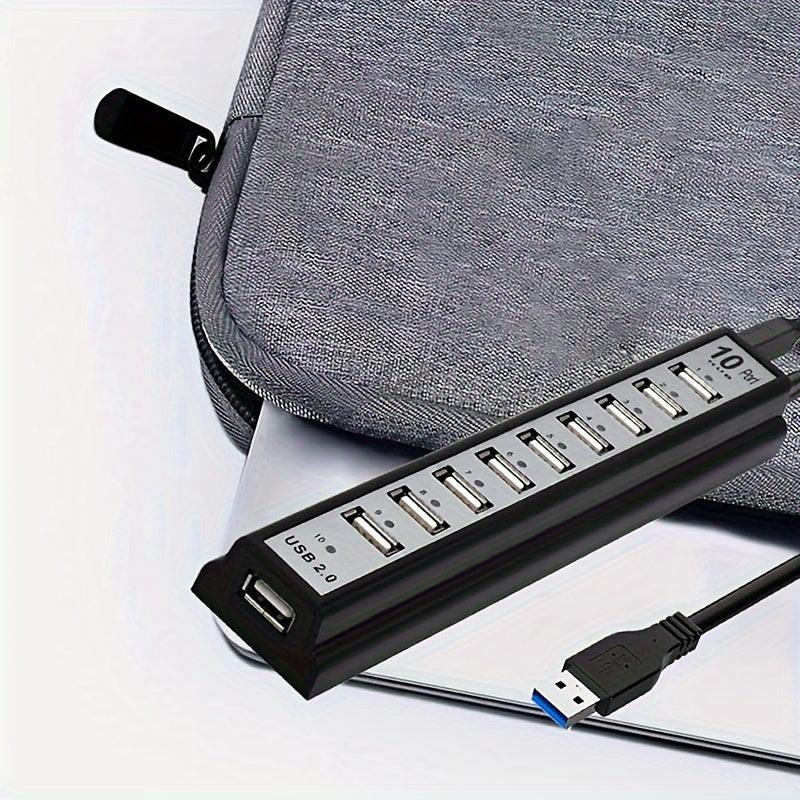 10-Port USB Hub Compatible for PS5/PS4/Xbox/PC/Mac - USB- External USB Adapter with 10 Individual Ports, USB- (No External Power Required), Fast Charging & Data Transfer, Compatible with USB Devices (Laptops, Keyboards, Mice) - Buy online at  Vibe In Cart.