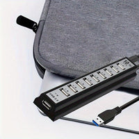 10-Port USB Hub Compatible for PS5/PS4/Xbox/PC/Mac - USB- External USB Adapter with 10 Individual Ports, USB- (No External Power Required), Fast Charging & Data Transfer, Compatible with USB Devices (Laptops, Keyboards, Mice) - Buy online at  Vibe In Cart.