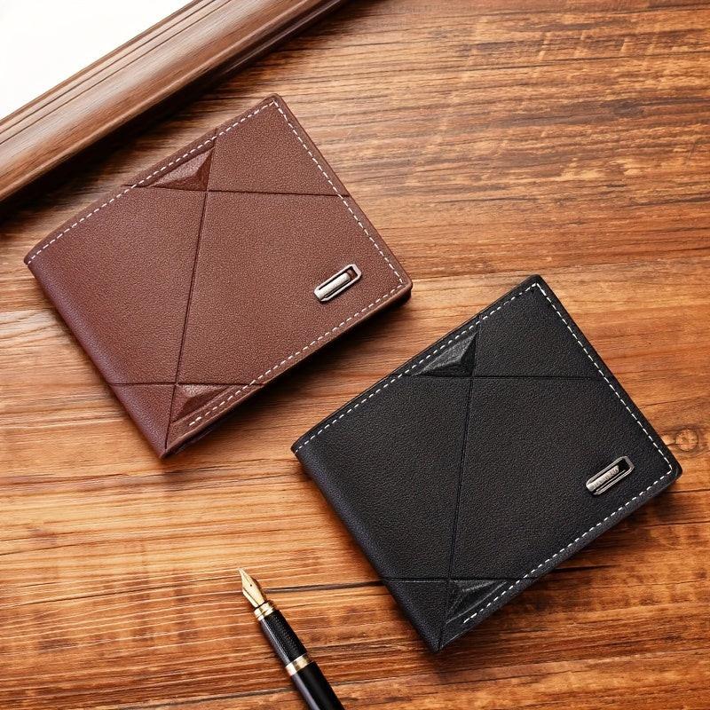 Men's Short Wallet, Multi-card Card Holder, Bifold Wallet Money Clip Coin Purse, Gift For Men - Buy online at  Vibe In Cart.