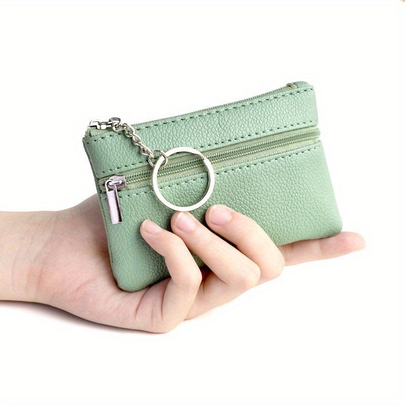 A Small Wallet with a Keychain That Holds Coins in a Mini Coin Purse. - Buy online at  Vibe In Cart.