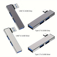 [USB HUB Type C] 3 Port USB3.0 USB HUB Type C | 5Gbps Data Transfer Type-C USB-C Multi Splitter OTG Adapter for PC Laptop Notebook - Buy online at  Vibe In Cart.