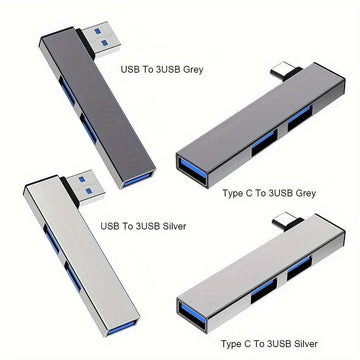 [USB HUB Type C] 3 Port USB3.0 USB HUB Type C | 5Gbps Data Transfer Type-C USB-C Multi Splitter OTG Adapter for PC Laptop Notebook - Buy online at  Vibe In Cart.